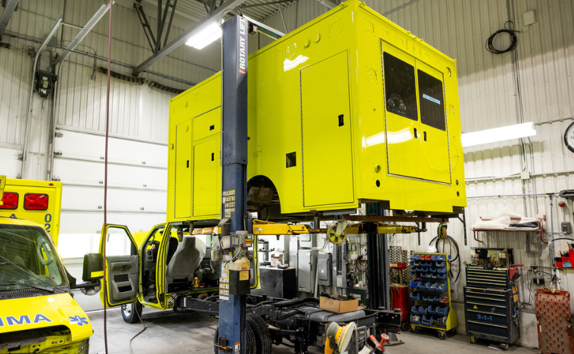 Remise à neuf ambulance Demers Crestline