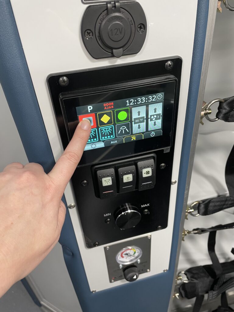touchscreen patient compartment MMC