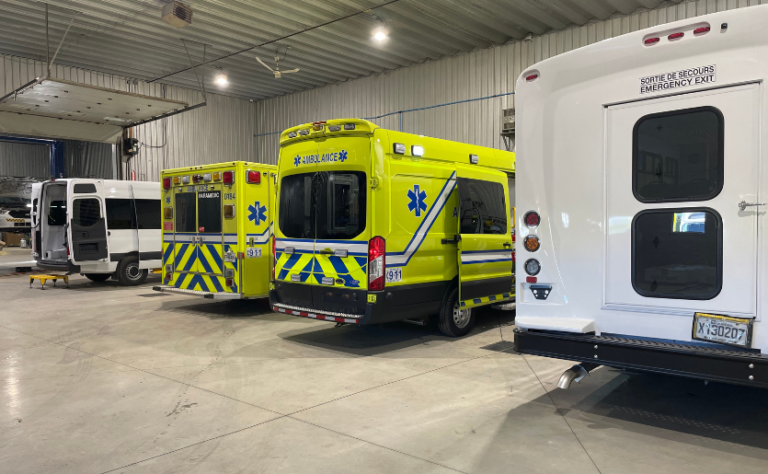 Ambulance service parts and bus center Quebec